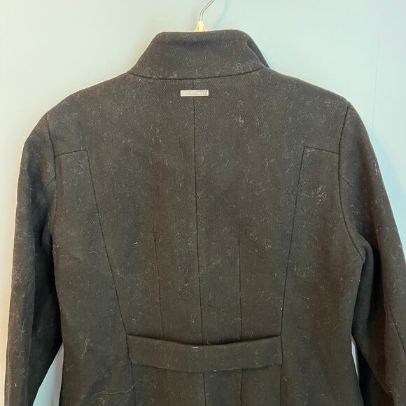 NEW Vince Camuto Black Wool Pea Coat Winter Coat Size Medium - Picture 5 of 12